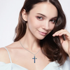 Coachuhhar Cross Necklace 925 Sterling Silver Cross Pendant Necklace with Abalone Shell Cross Jewelry Gifts for Women Men Girls