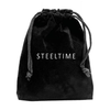 SteelTime Men's 18K Black Ion Plated Stainless Steel Basketball Hoop Chain Pendant Necklace