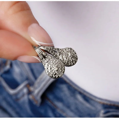 Earrings With Double Halo and Leverbacks