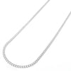 925 Sterling Silver 2mm Cuban Chain Necklace, 16” to 30”, with Lobster Clasp, for Women, Girls, Unisex