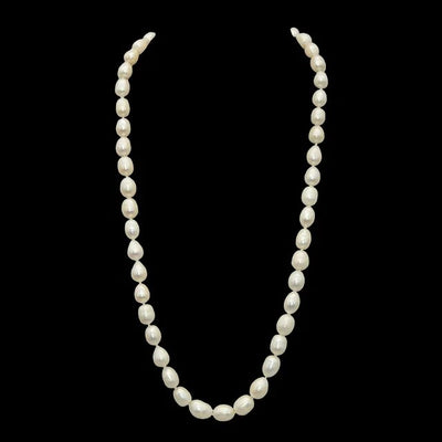 Veradorna White Natural 11-12mm Baroque Rice Shape Pearl