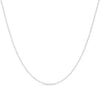 Cable Chain Necklace Sterling Silver Italian 1.3mm Nickel Free 18 inch