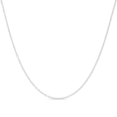 Cable Chain Necklace Sterling Silver Italian 1.3mm Nickel Free 18 inch