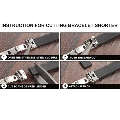 Instructions on how to use Men Wearing Unisex Zodiac Sign Leather Bracelet