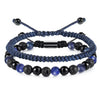 JSJOY Black Beaded Bracelets for Men Boys Bracelet