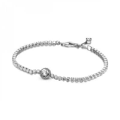 Pandora sparkling halo tennis bracelet