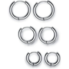 Set of XELPARUC BLUE HOOP EARRINGS