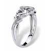 Palm Beach Jewelry Diamond Accent Interlocking Hearts Promise Ring