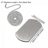 Medical ID Dog Tags, Medical Alert Necklace for Men