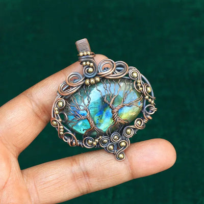 Rare Designer Two Tree Handmade Pendant