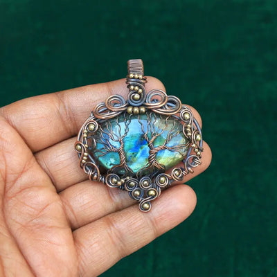 Rare Designer Two Tree Handmade Pendant