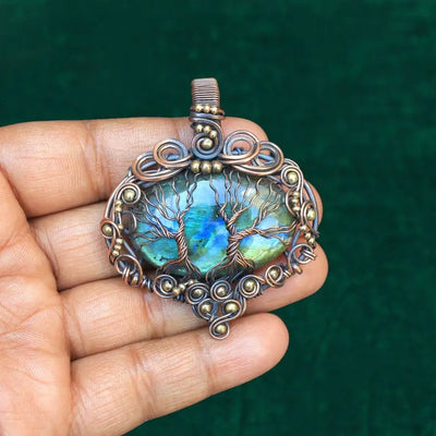 Rare Designer Two Tree Handmade Pendant