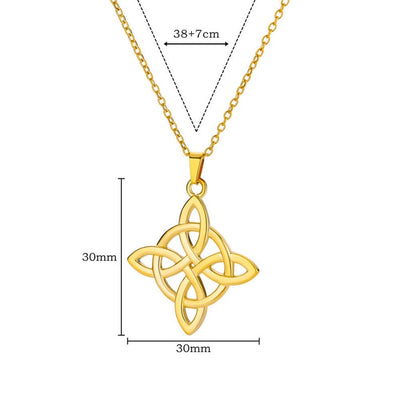 Vintage Witch Knot Necklaces for Women