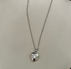 Minimalist Tiny Heart Silver Pendant Necklace