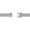 Forever Facets Diamond Accent Triple Row 7.25”